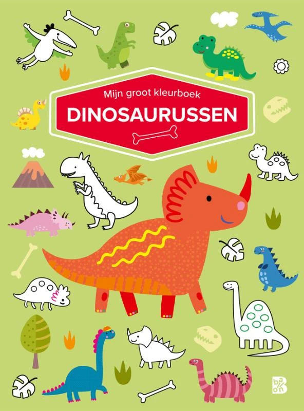 Mijn groot kleurboek - Dinosaurussen – boek cover