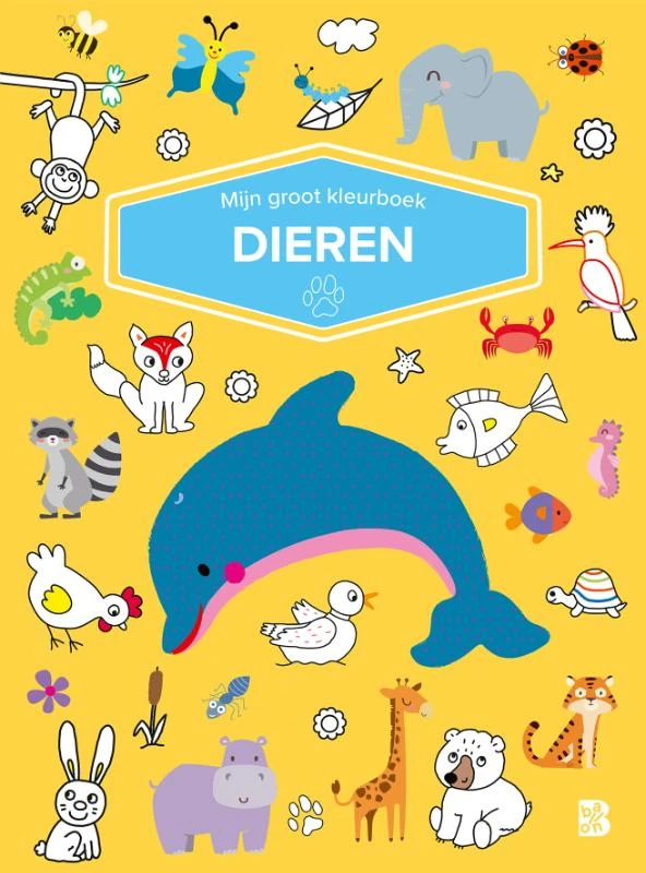 Mijn groot kleurboek dieren – boek cover