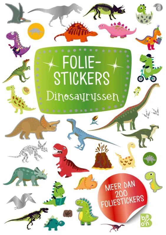 Foliestickers Dinosaurussen – boek cover