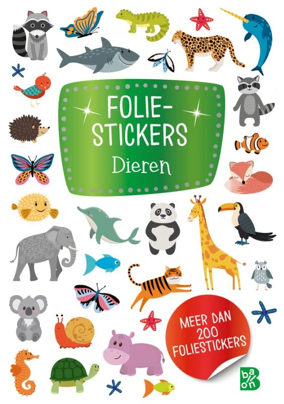 Foliestickers - Dieren – boek cover