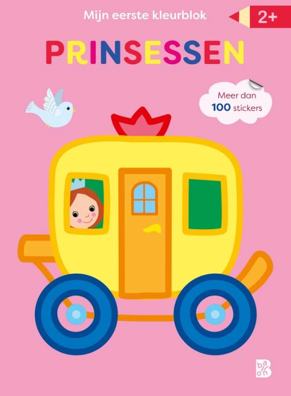 Mijn allereerste kleurblok met stickers Prinsessen – boek cover