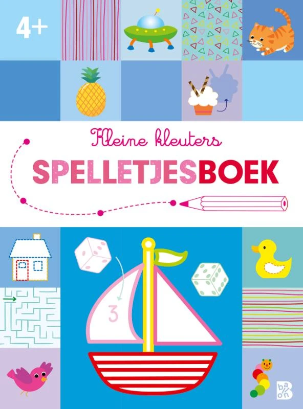 Kleine kleuters - Spelletjesboek 4+ – boek cover