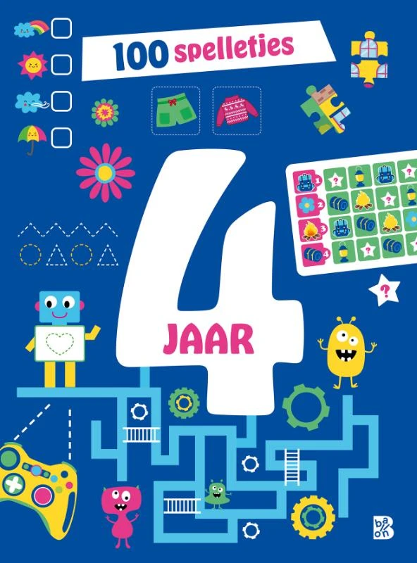 100 spelletjes voor 4-jarigen – boek cover