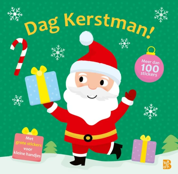 Dag Kerstman: stickerboek voor de kleintjes – boek cover
