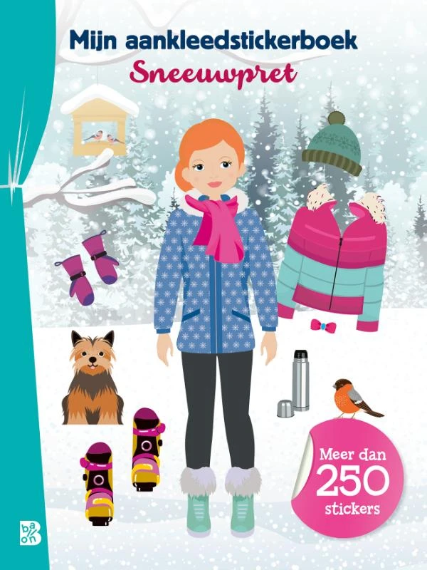 Mijn aankleedstickerboek: sneeuwpret – boek cover