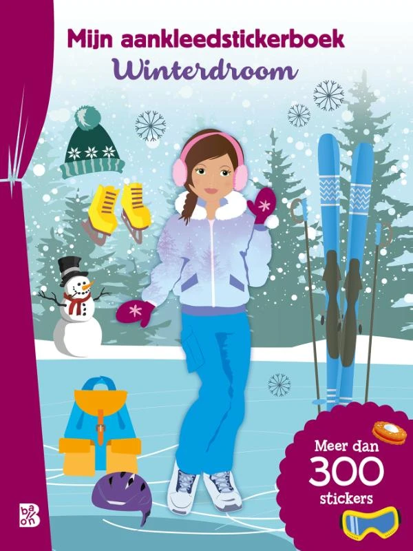 Mijn aankleedstickerboek: winterdroom – boek cover