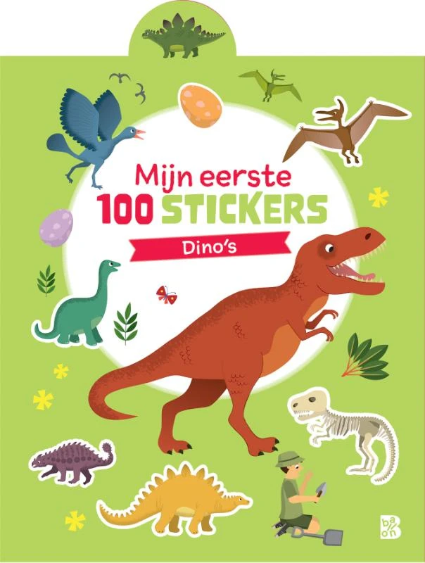 Mijn eerste 100 stickers: dino's – boek cover