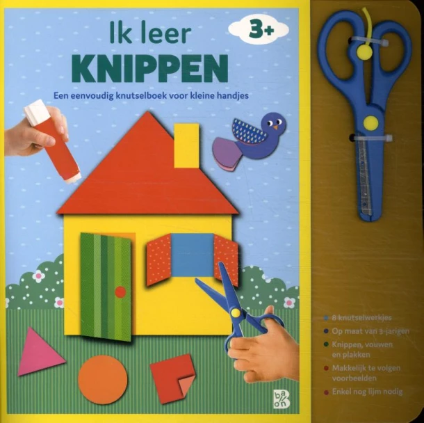 Ik leer knippen 3+ (huis) + schaartje – boek cover