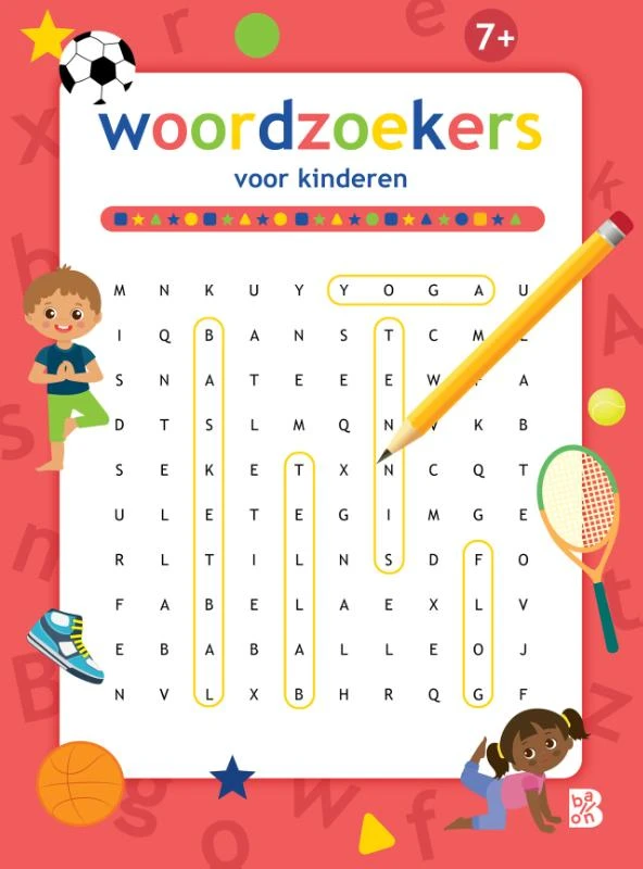 Woordzoekers 7+ – boek cover