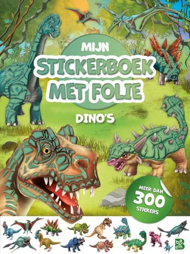 Mijn stickerboek met folie: Dino's – boek cover