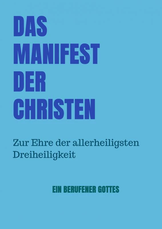 Das Manifest der Christen – Berufener Gottes – boek cover