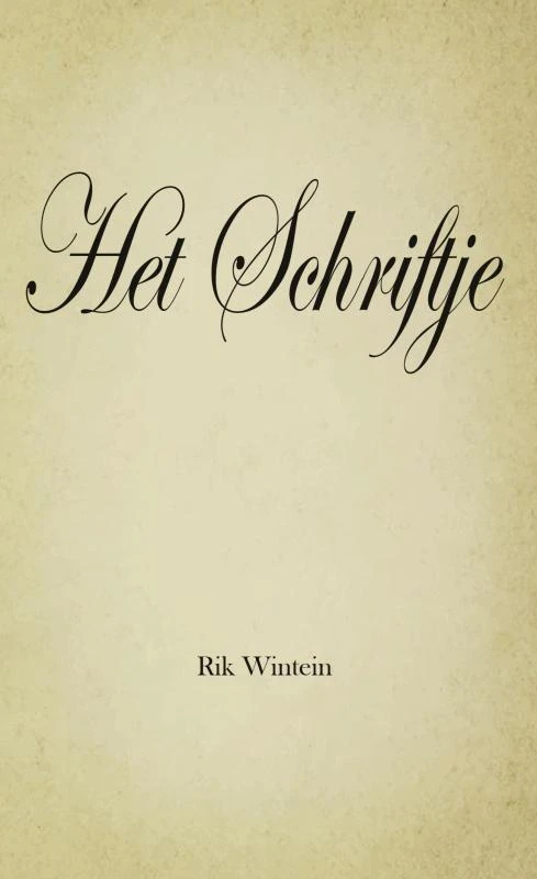 Het Schriftje – Rik Wintein – boek cover