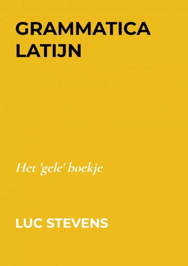 Grammatica Latijn – Luc Stevens – boek cover