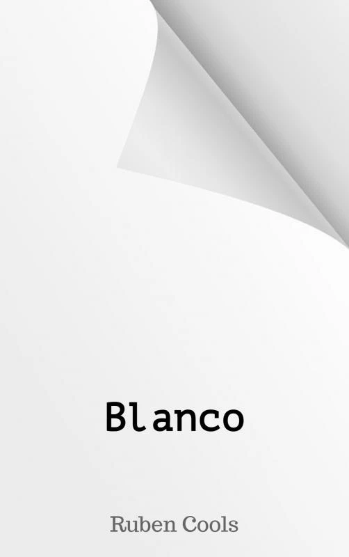 Blanco – Ruben Cools – boek cover