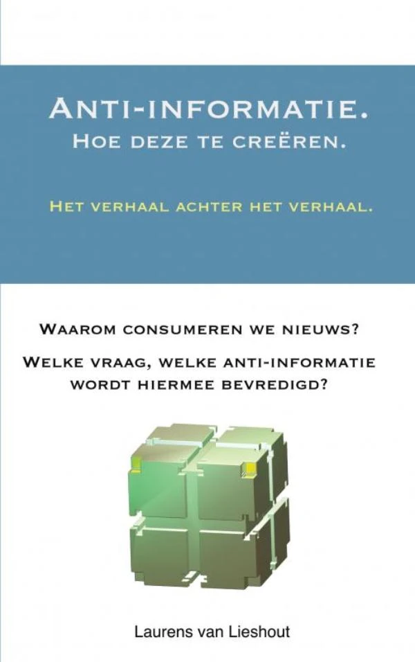Anti-informatie. – Laurens Van Lieshout – boek cover