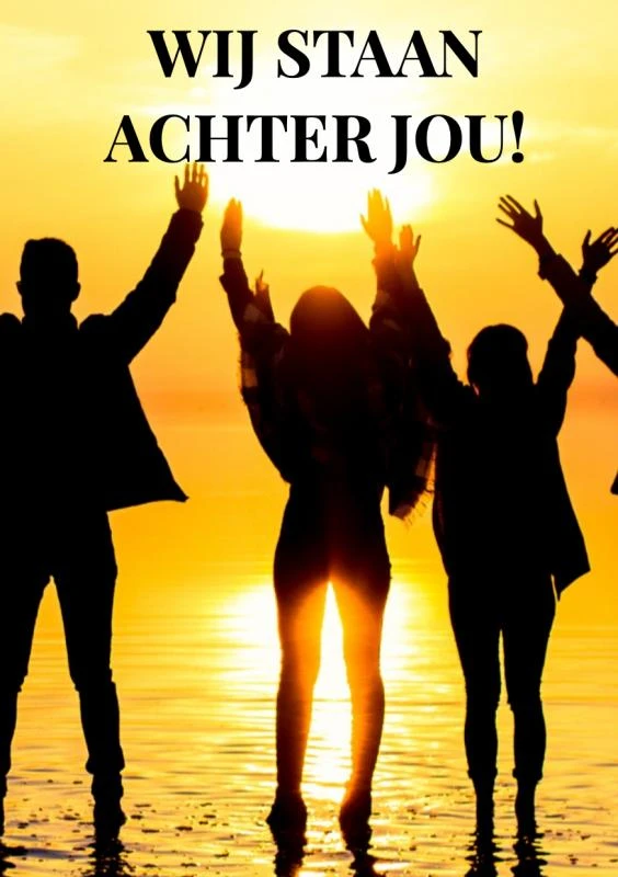 WIJ STAAN ACHTER JOU! – Anne Kampert – boek cover