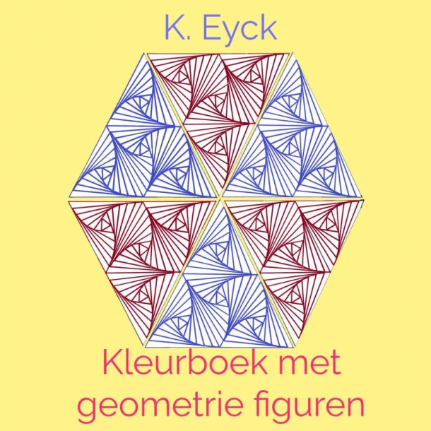 Kleurboek met geometrie figuren – K. Eyck – boek cover