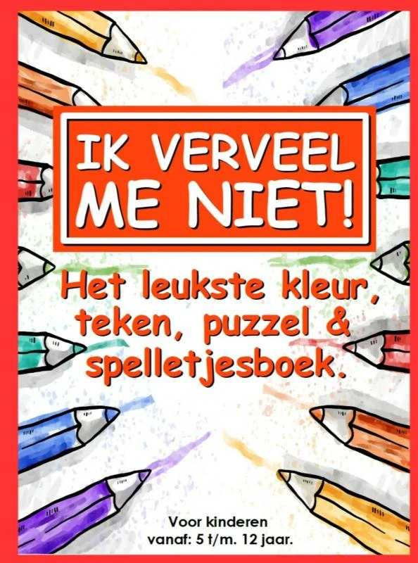 Ik verveel me niet! – Sherlino Kinderboeken – boek cover