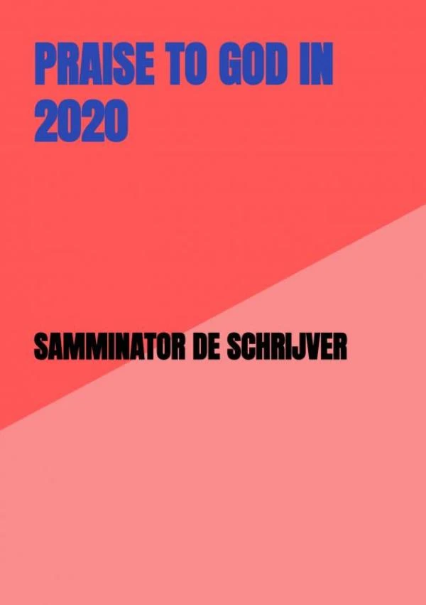 Praise to God in 2020 – Samuel Davids – boek cover