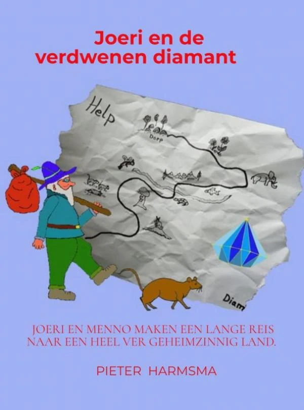 Joeri en de verdwenen diamant. – Pieter Harmsma – boek cover