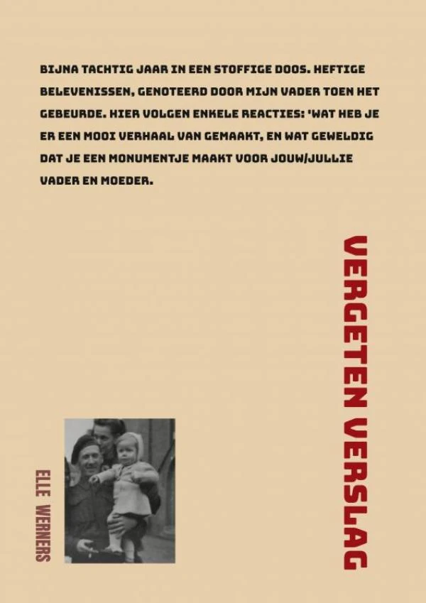 VERGETEN VERSLAG – Elle Werners – boek cover