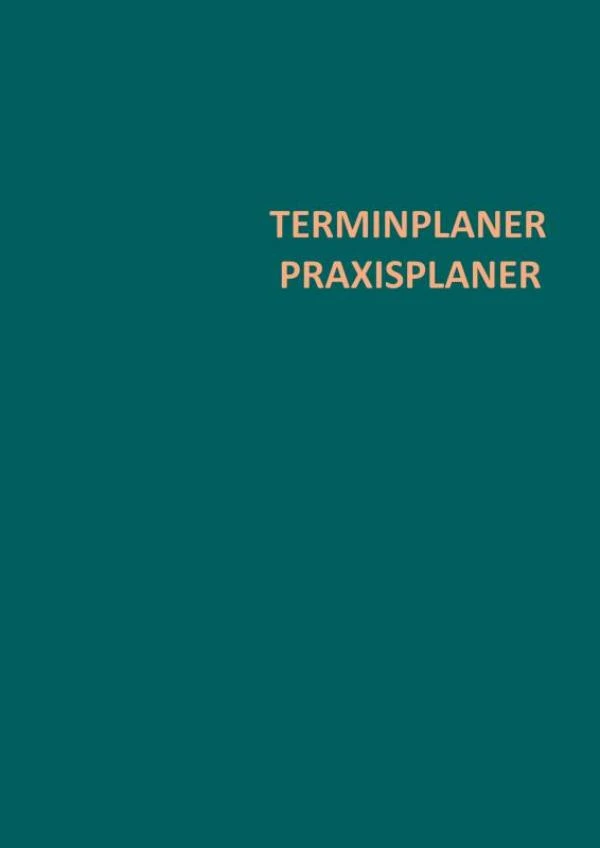 Terminplaner Praxisplaner 7-20 Uhr – Jennifer Huber – boek cover