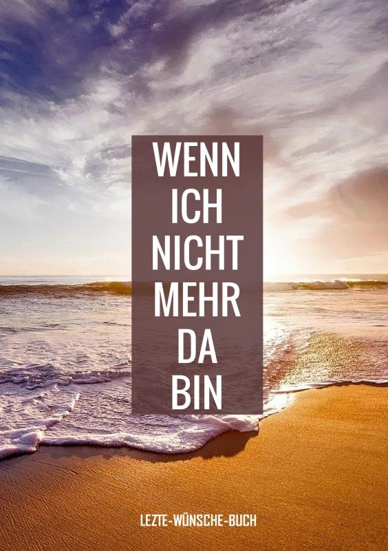 Letzte-Wünsche-Buch - Wenn ich nicht mehr da bin – Letzte - Wünsche-Bücher – boek cover