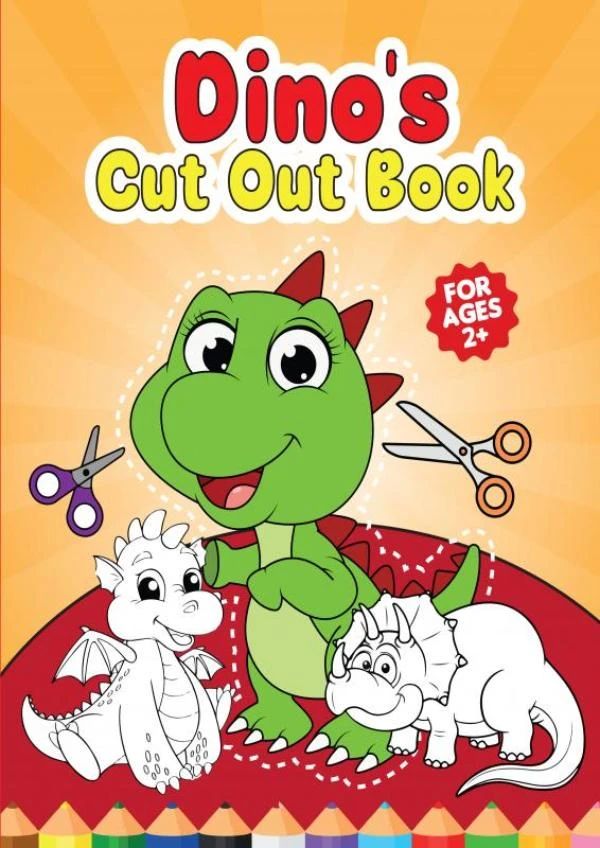 Cutsie Animals - Dino‘s cut out book – Dhr Hugo Elena – boek cover