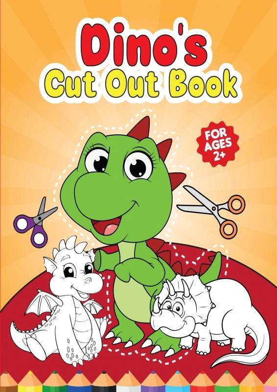 Cutsie Animals - Dino's cut out book – Dhr Hugo Elena – boek cover