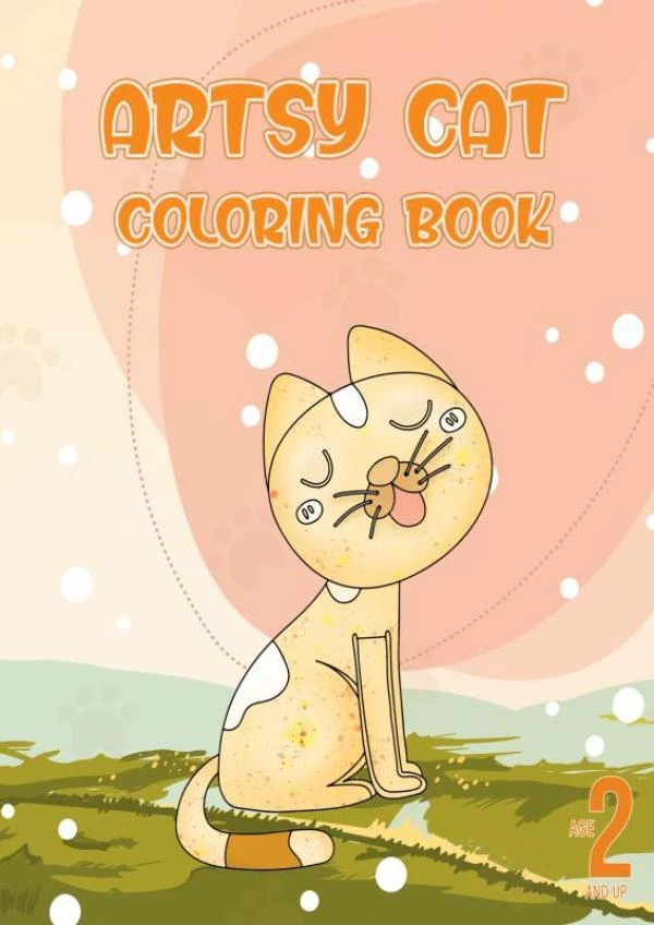 Artsy cat coloring book – Dhr Hugo Elena – boek cover