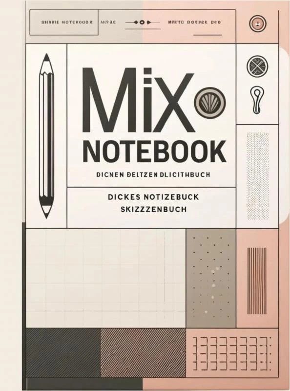Mix Notebook: Dickes Notizbuch Skizzenbuch – Clara Hoffnung – boek cover