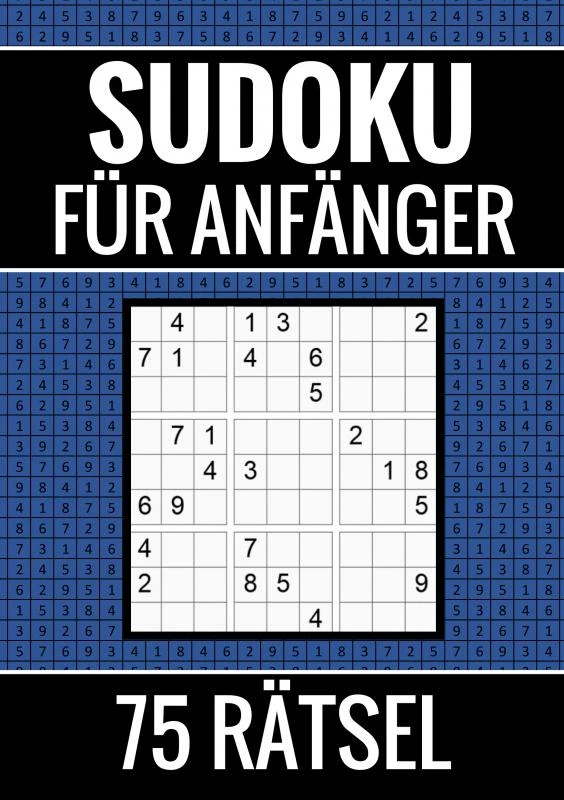 Sudoku für Anfänger - 75 Rätsel (einfach) – Sudoku Puzzlebücher – boek cover