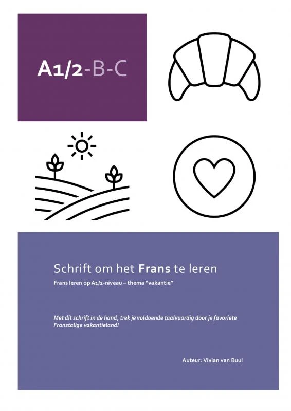 A1/2-B-C Frans – Vivians Språk – boek cover