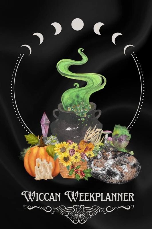 Wiccan Weekplanner 2024 – Jeffrey Benschop – boek cover