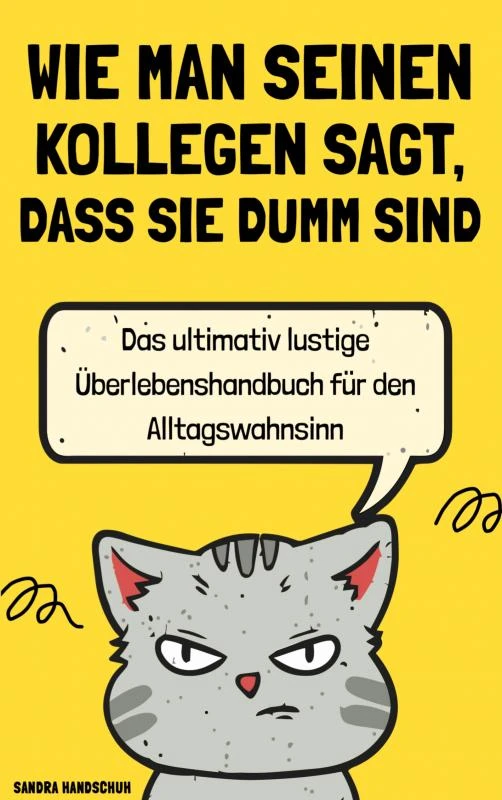 Wie man seinen Kollegen sagt, dass sie dumm sind – Sandra Handschuh – boek cover