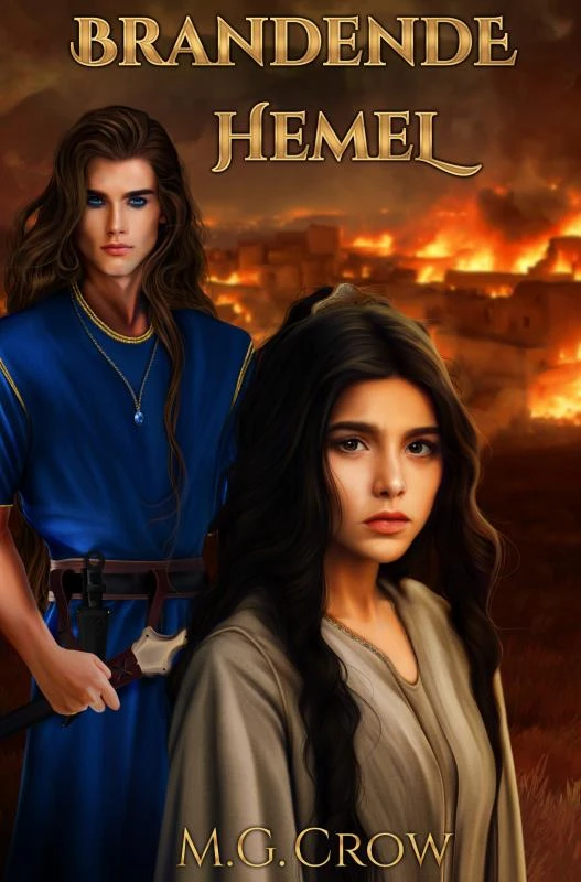 Brandende hemel – M.G. Crow – boek cover