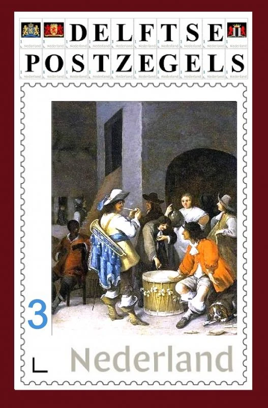 Delftse postzegels – J.W. Stolk – boek cover