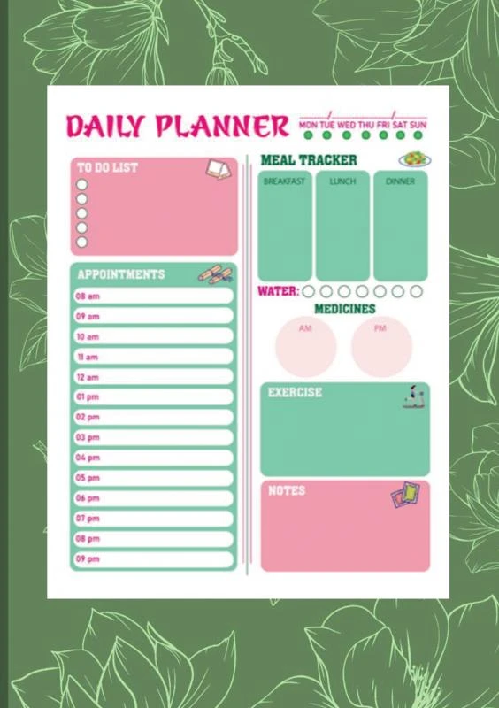 Daily Planner Tagesplaner 100 Tage, A5 (Zeitmanagement-Planer) – Emilie Neuhaus – boek cover