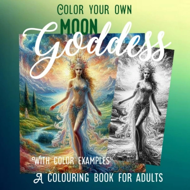 Color your own Moon Goddes – Liana J.F. Romeijn – boek cover