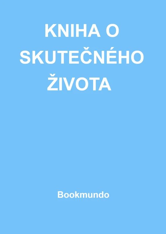KNIHA O SKUTE¿NÉHO ¿IVOTA – Anna Maria Hosta – boek cover