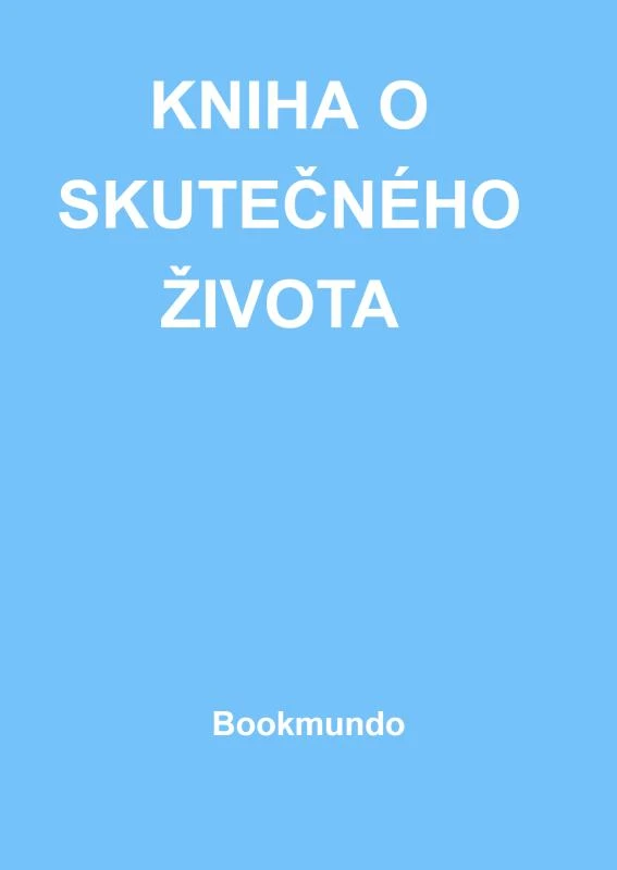 KNIHA O SKUTE¿NÉHO ¿IVOTA – Anna Maria Hosta – boek cover