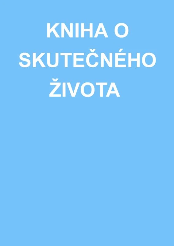 KNIHA O SKUTE¿NÉHO ¿IVOTA – Anna Maria Hosta – boek cover