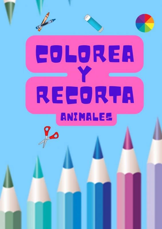 Colorea y Recorta: Animales – Amalia Rodriguez Rosas – boek cover