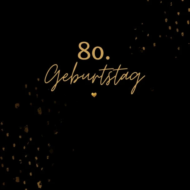 80. Geburtstag- Gästebuch Blanko – Julia S. Klein – boek cover