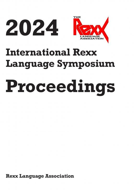 2024 International Rexx Language Symposium Proceedings – Rexx Language Association – boek cover