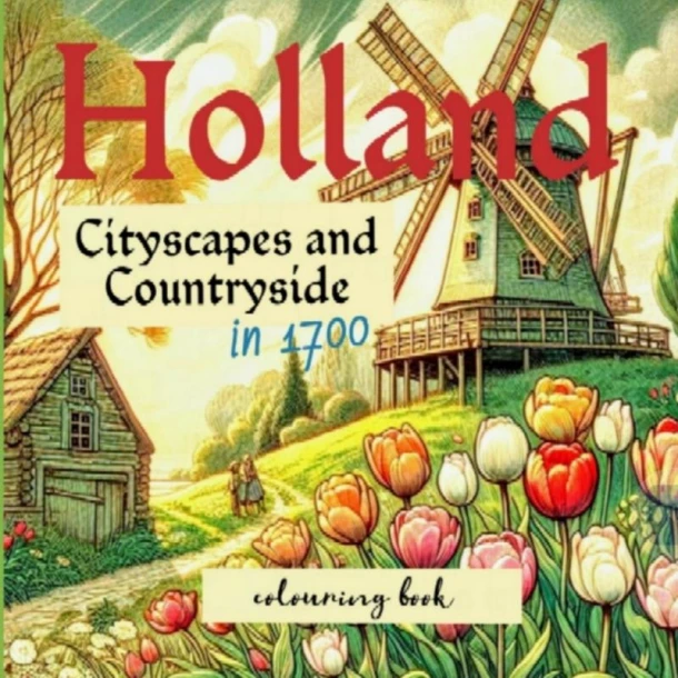 Holland in 1700 colouring book – Liana J.F. Romeijn – boek cover
