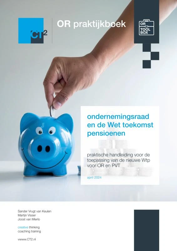 OR praktijkboek ondernemingsraad en de Wet toekomst pensioenen – Sander Vrugt van Keulen – boek cover