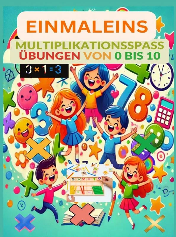 Multiplikationsspaß: Übungen von 0 bis 10 – Sußi Ramersdorf – boek cover