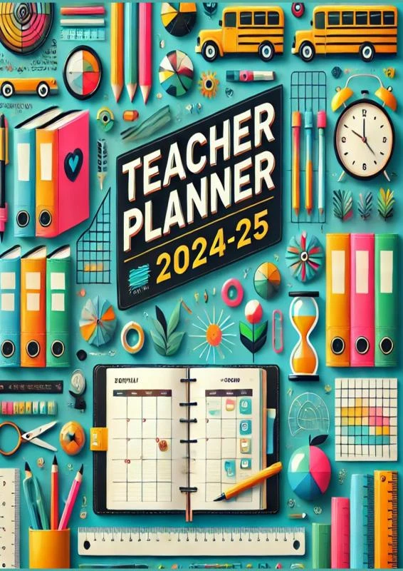 Lehrerplaner 2024-25: Teacher Planner 2024-25 – Leonie Lerner – boek cover