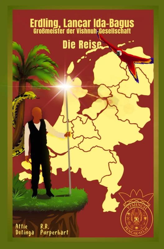 Erdling Lancar Ida-Bagus. Der Großmeister der Vishnuh-Gesellschaft. – Attie Dotinga – boek cover